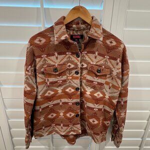 Rock & Roll Denim Women's Southwestern Print Shacket Med.